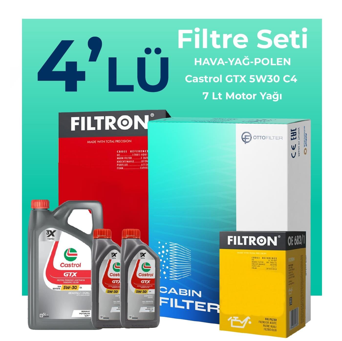 filtron-renault-laguna-2-0-dizel-filtre-bakim-seti-castrol-motor-yagli-2008-2015-4-lu-108896